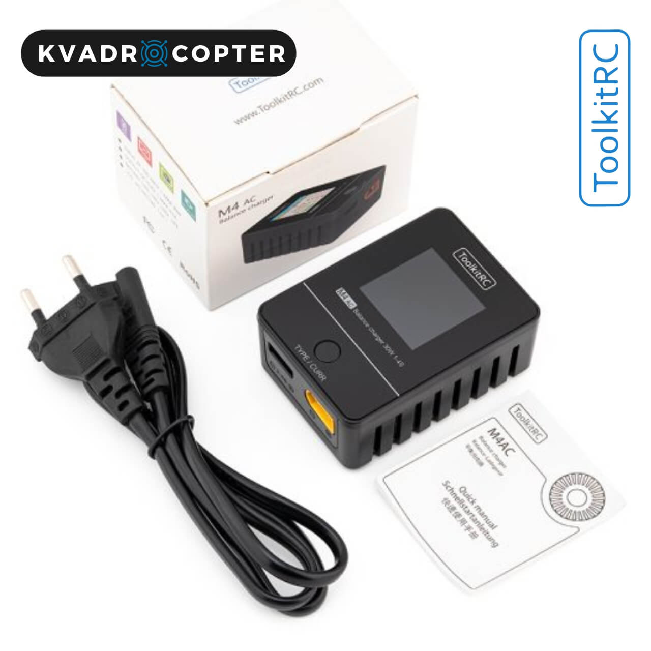 Зарядний пристрій для акумуляторів ToolkitRC M4AC 25W AC, XT60