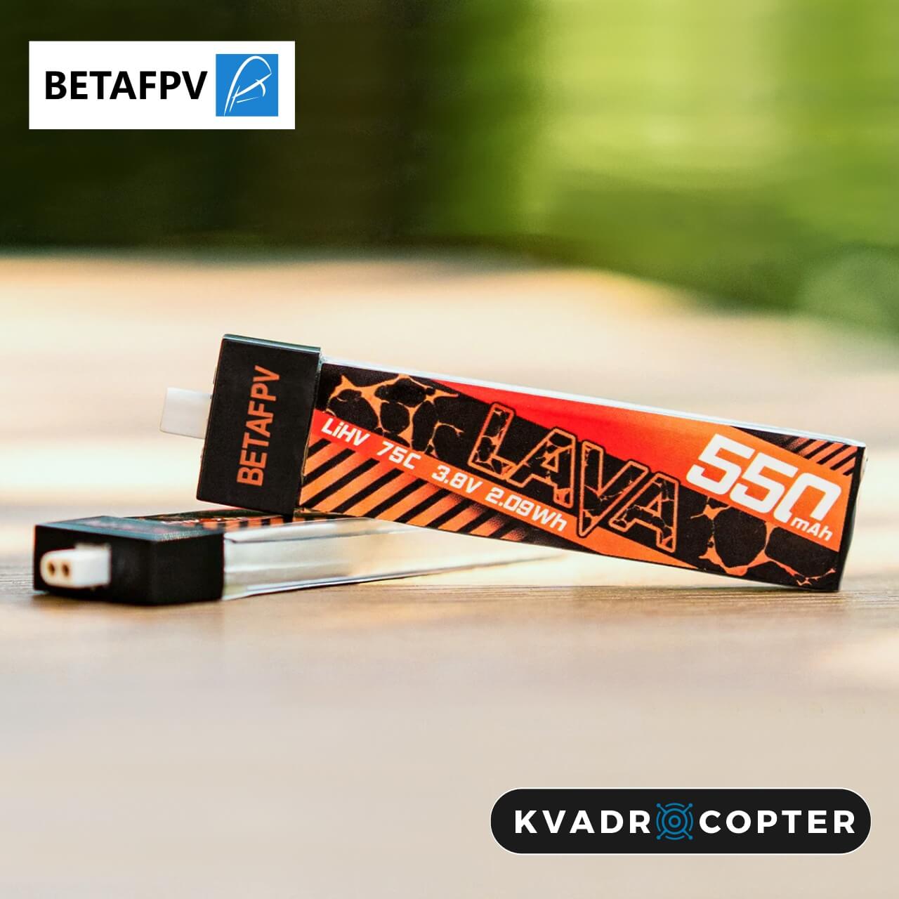 Акумулятор BetaFPV Lava 1S 550 мА·год 75C (4 шт)