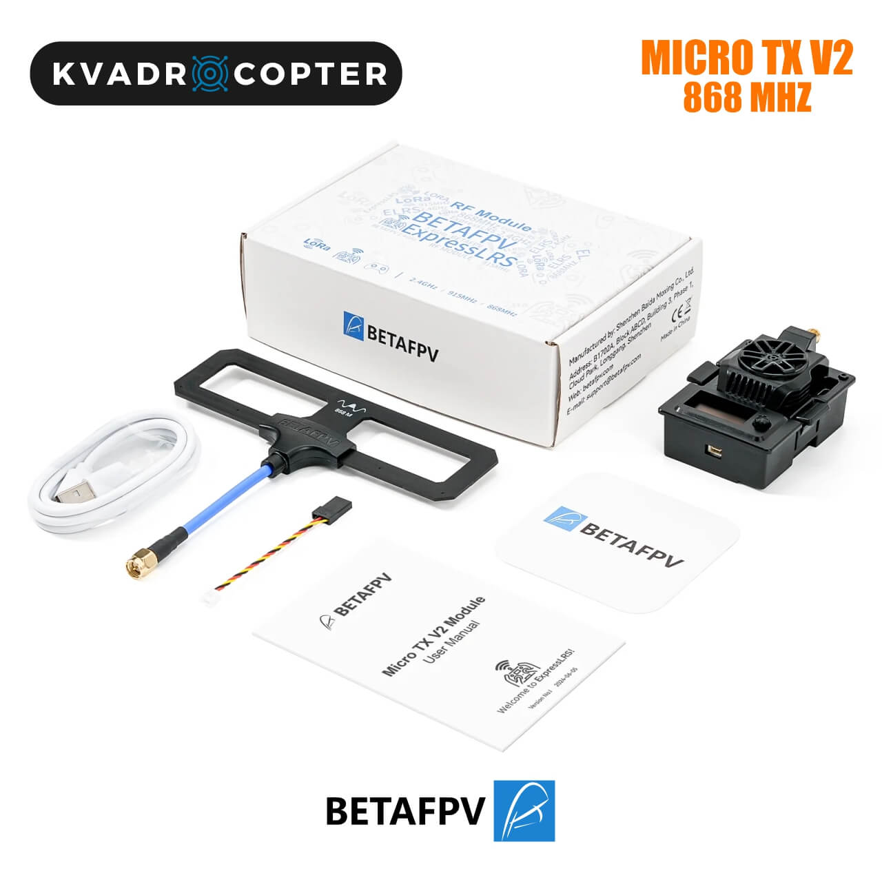 BetaFPV Micro TX V2 Module ELRS 868MHz, 2W