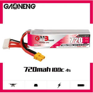Аккумулятор GNB 4S 15.2V 720mAh 100C LiHV XT30 Long Type – обновленная и удлиненная модель мощной 4S батареи. Photo 3