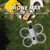 Квадрокоптер T3 — міні-дрон з 4K камерою, оптичним позиціонуванням, FPV, 3 швидкостями, уникненням перешкод, до 12 хвилин польоту, дальність до 150 м, сірий