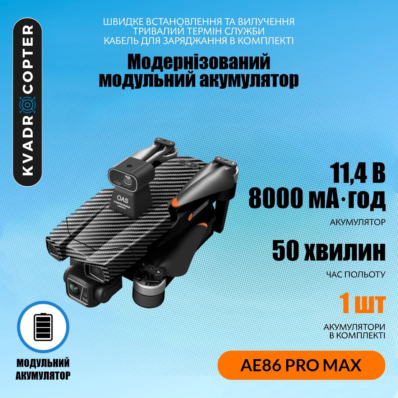 Квадрокоптер AE86 Pro Max, Пульт з екраном