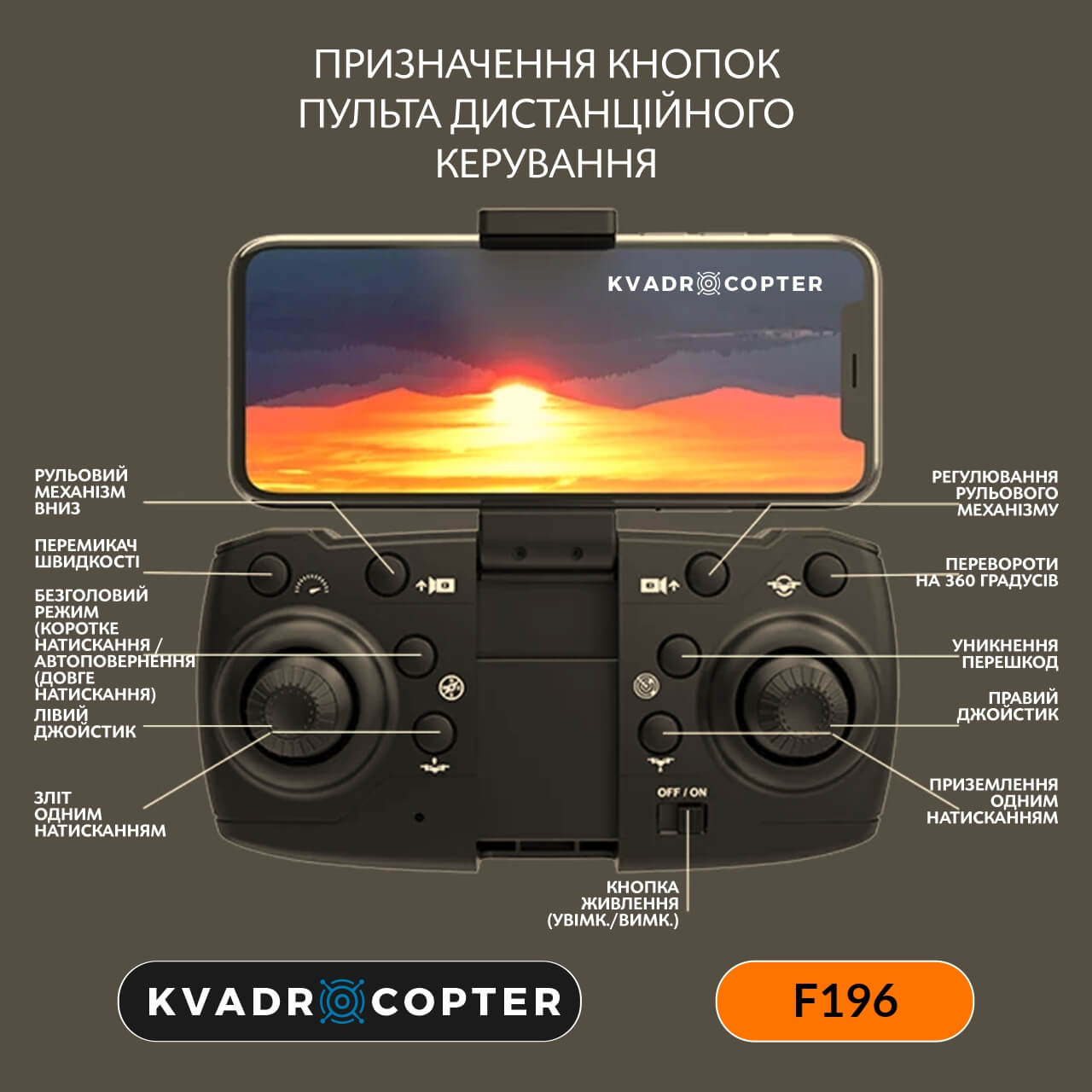 Квадрокоптер F196