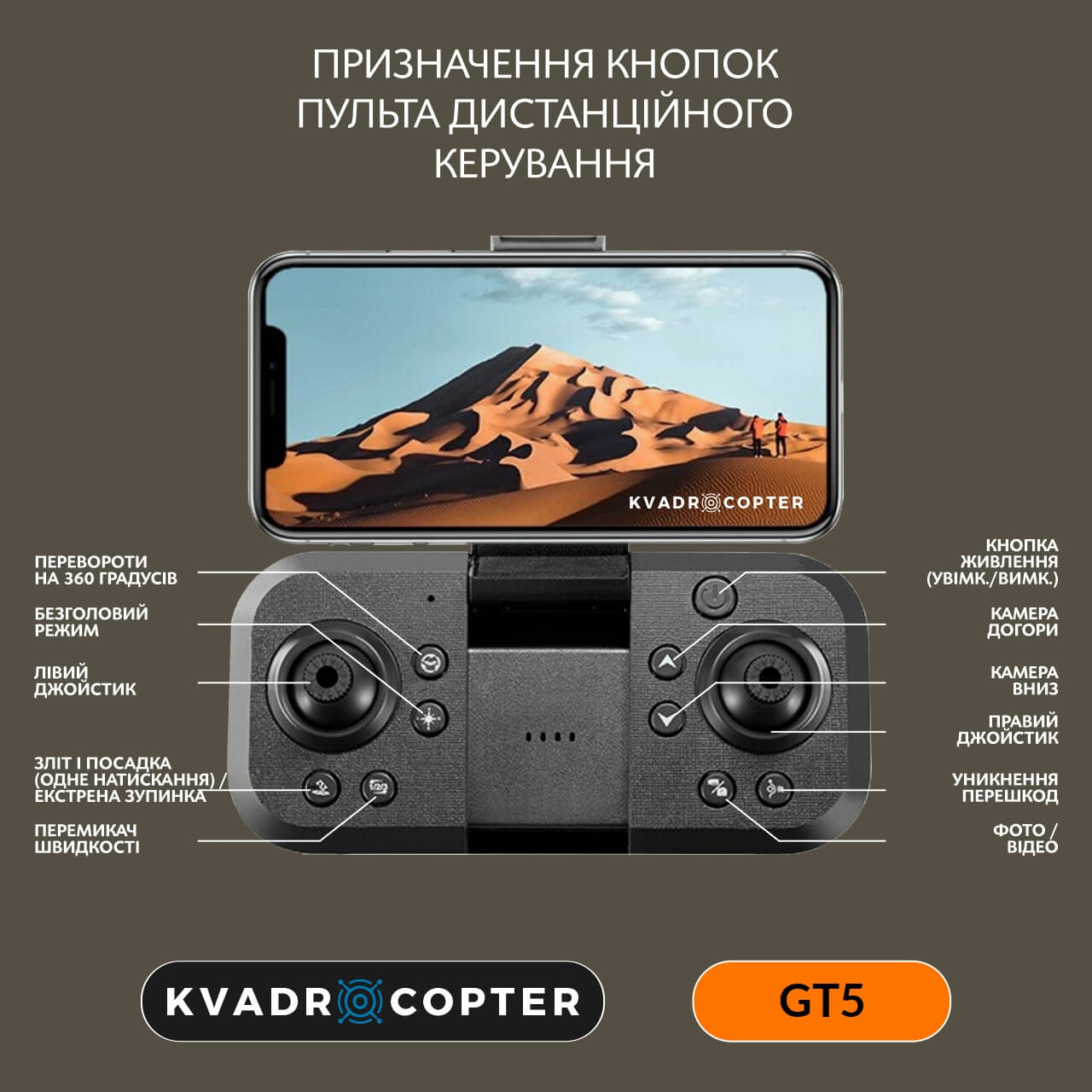Квадрокоптер GT5