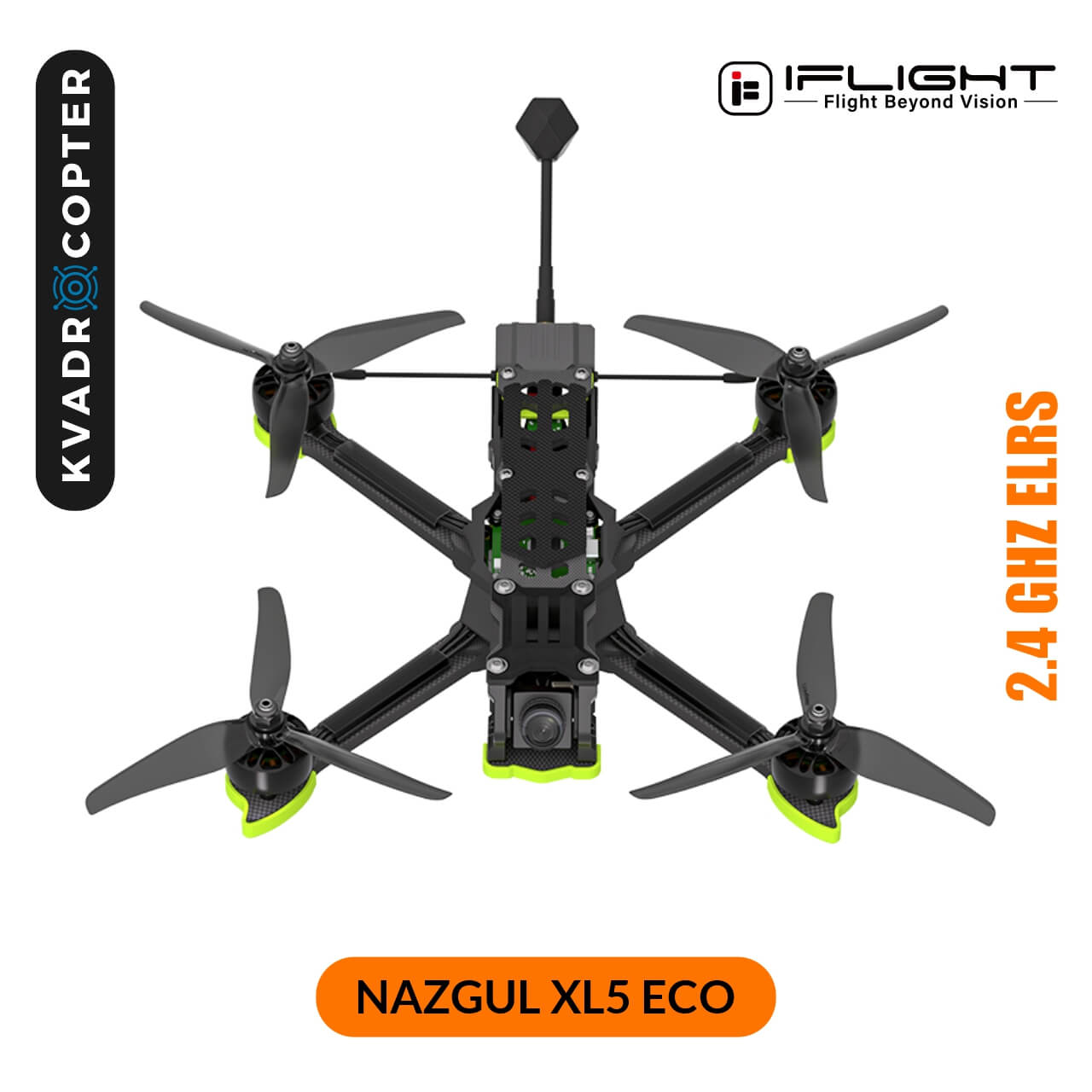 Квадрокоптер iFlight Nazgul XL5 ECO 6S Analog BNF 1.6W ELRS 2.4 MHz
