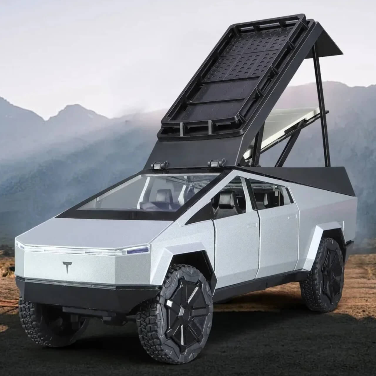 Машинка на радіокеруванні для кемпінгу JRC-C8817 Camp 1:18 Tesla Cybertruck RC Grey