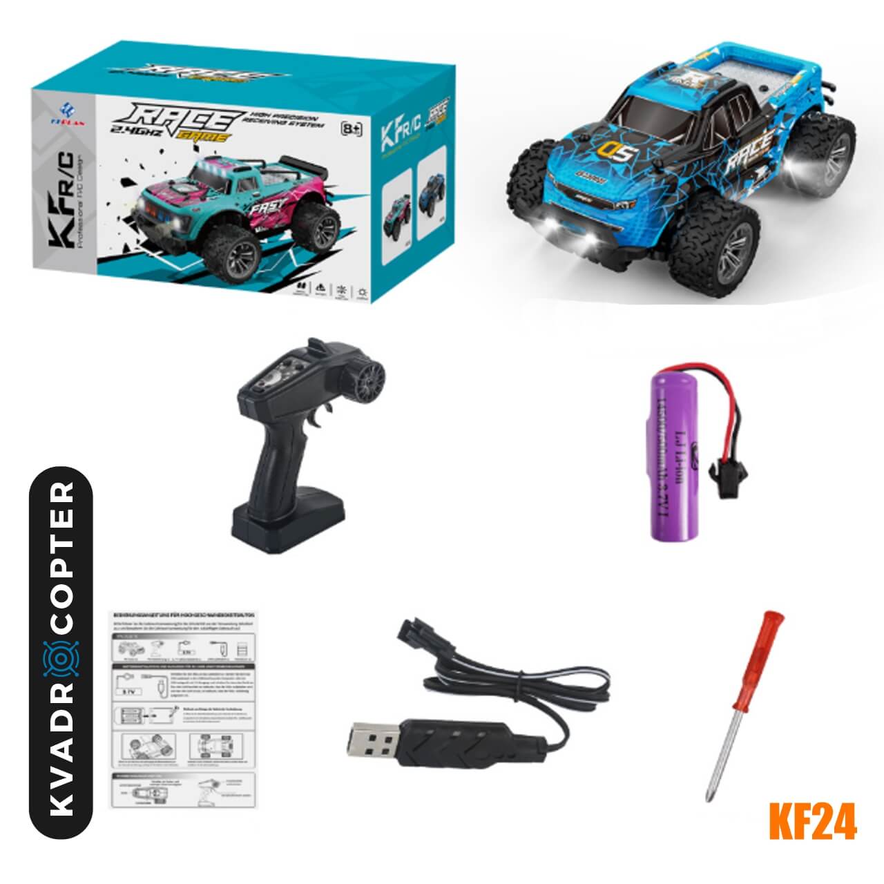 Машинка на радіокеруванні KF24 1:20 Mini RC Auto Blue